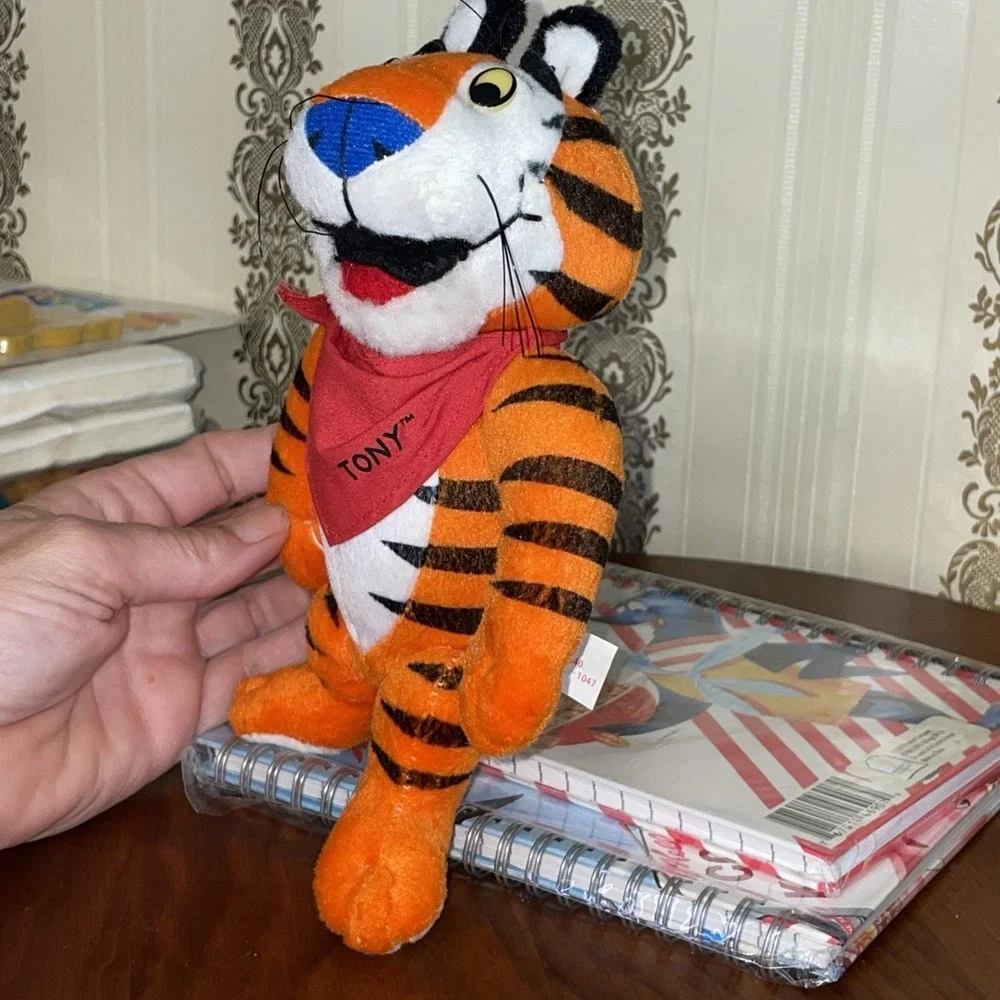Vintage Set Kellog's Cereal Items | Hardcover Bound Notebooks & Tony Tiger Plush